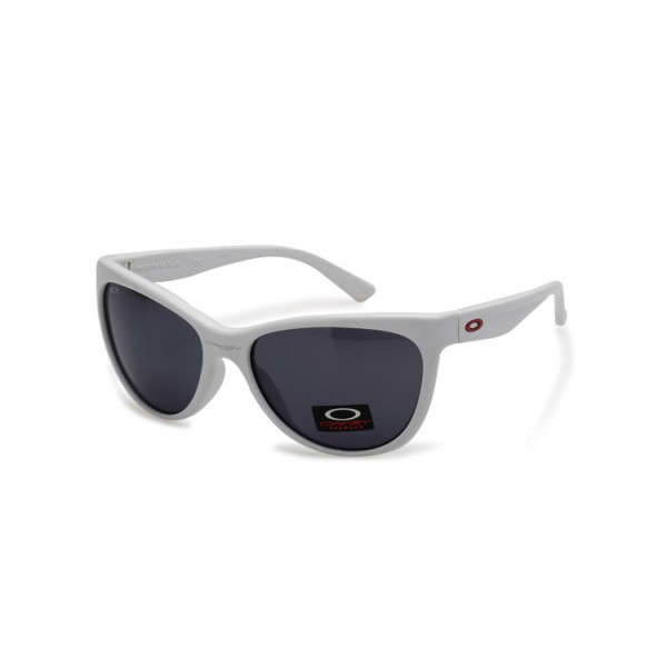 Oakley Forehand Women's Sunglasses White Frame Gray iridium Lens
