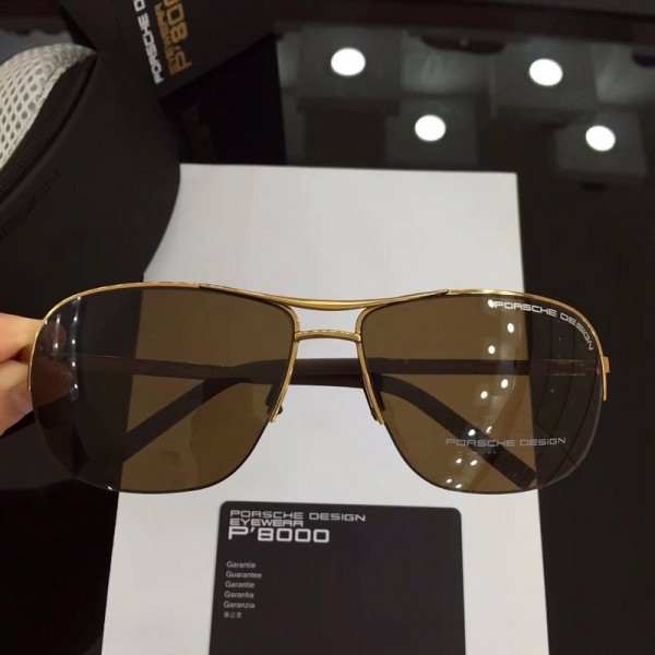 Porsche Design Sunglasses Gold Brown