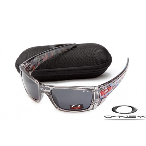 Discount Oakley Fuel Cell Sunglasses Crystal grey Frame Black ash Lens For Sale