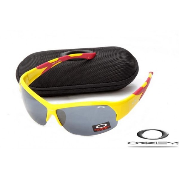 Cheap Foakleys Sunglasses yellow Frame Gray Lens For Sale Free Shipping USA
