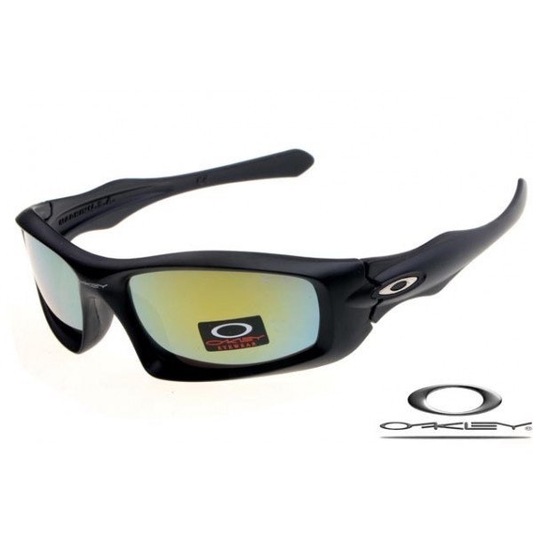 Oakley Monster Pup Sunglasses Frosting Black Frame Gray Yellow Iridium Lens OAKLEY20156185