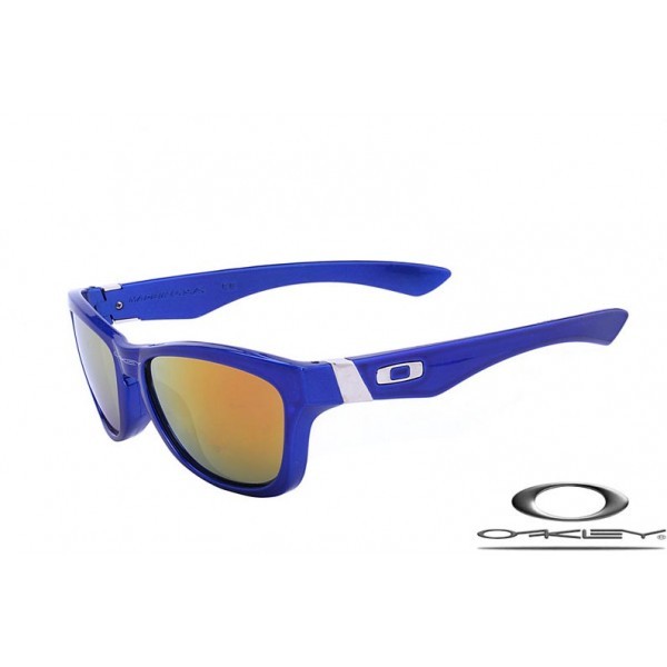 Oakley Jupiter Sunglasses Polishing Blue Frame Fire Yellow Iridium Lens OAKLEY20156200