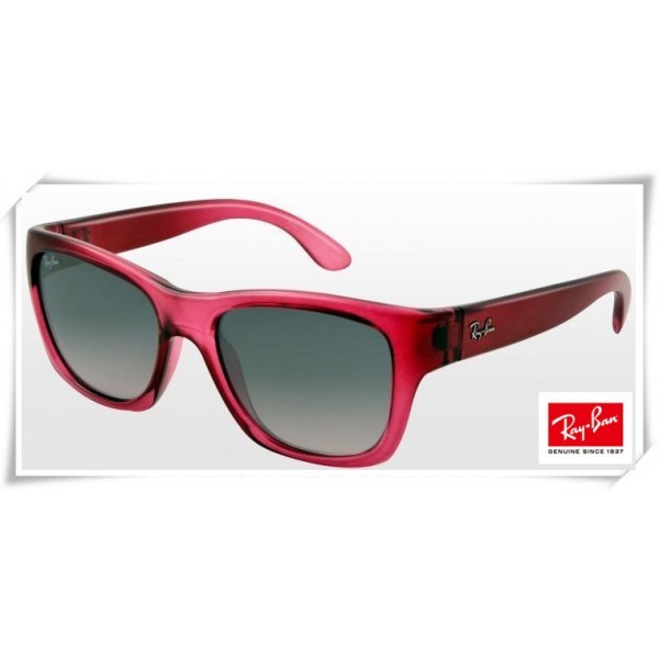 Ray Ban RB4194 Highstreet Wayfarer Sunglasses Pink Frame Grey Gradient Lens