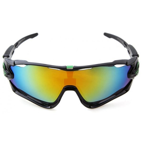 Oakley Sunglasses Jawbreaker Black Frame Fire Ice Blue Iridium Lens