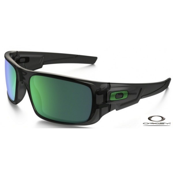 Oakley Crankshaft Sunglasses Black Frame Green Lens