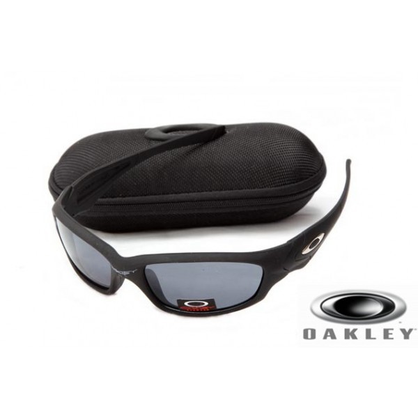  Oakley Straight Jacket Sunglasses Jet Black Frame Gray Lens OAKLEY201567205