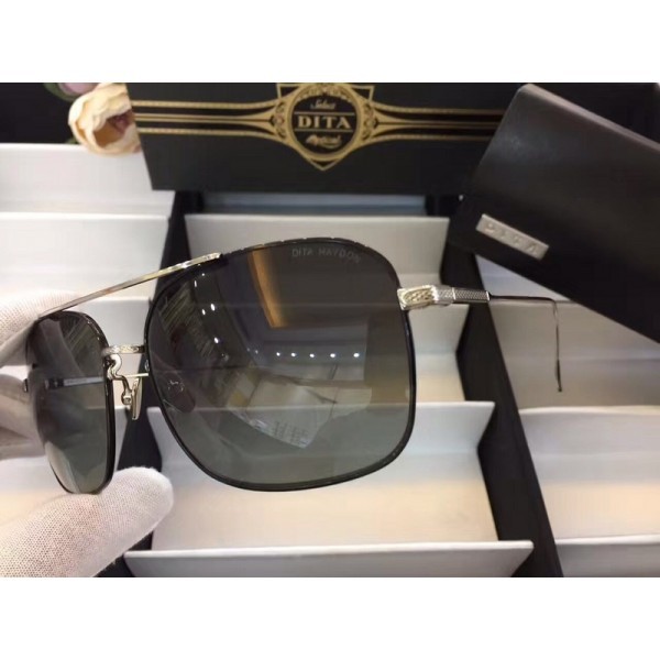 Men's Women's Dita Flight Metal Frame Sunglasses Black