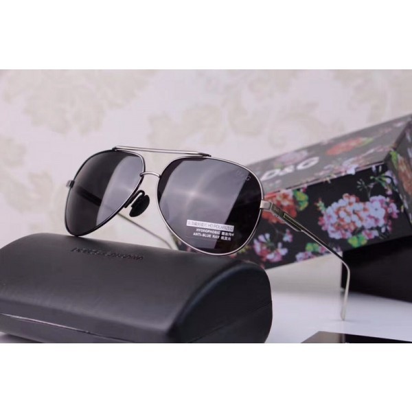 Mens Womens Dolce amp; Gabbana D323 Sunglasses Black Silver