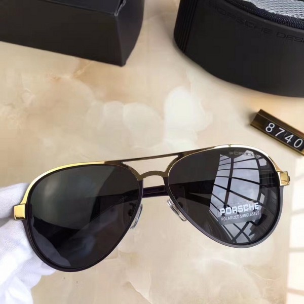 Porsche Design P8740 Sunglasses Gold Black