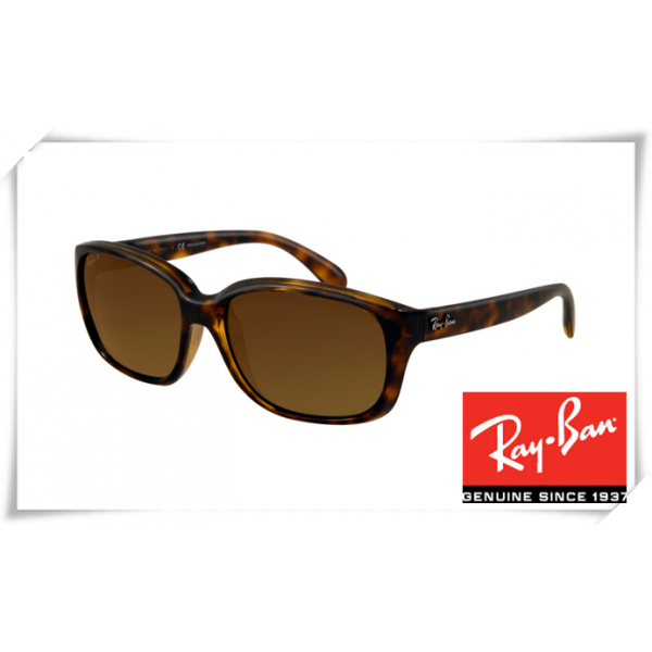 Ray Ban RB4161 Sunglasses Tortoise Frame Brown Lens