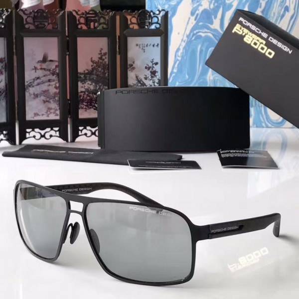 Mens Porsche Design P8562 Sunglasses Gray Black