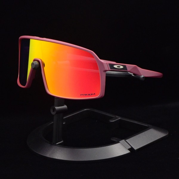 Oakley 2.5 Sutro sunglasses dark red frame fire lens