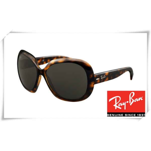 Ray Ban RB4098 Jakie Ohh II Sunglasses Tortoise Frame Green Lens