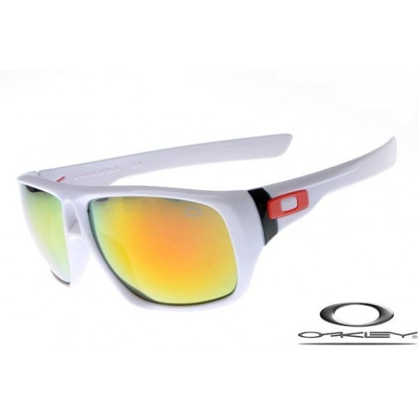 Oakley Dispatch Sunglasses Polishing White Frame Fire Yellow Iridium Lens OAKLEY20156307