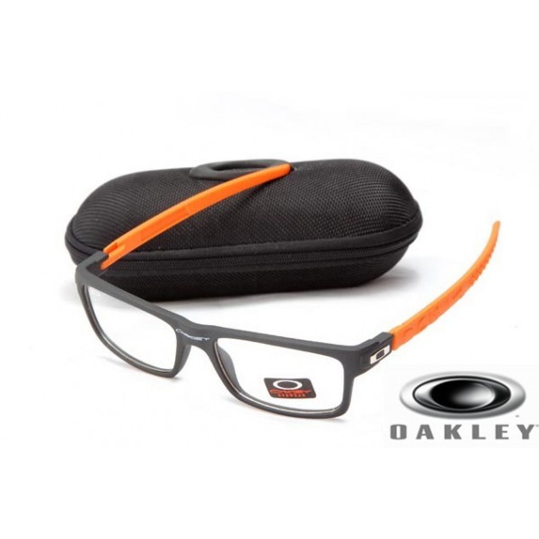 oakley currency sunglasses Black Orange Frame Transparent Lens OAKLEY201567315