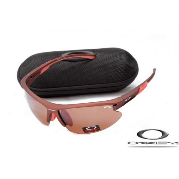 Cheap Foakleys Sunglasses Brown Frame Brownish Red Lens For Sale Free Shipping USA