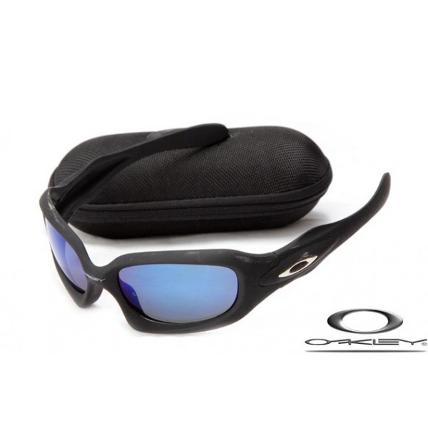 Oakley Monster Dog Men's Sunglasses Matte Black Frame Blue Lens OAKLEY20156369