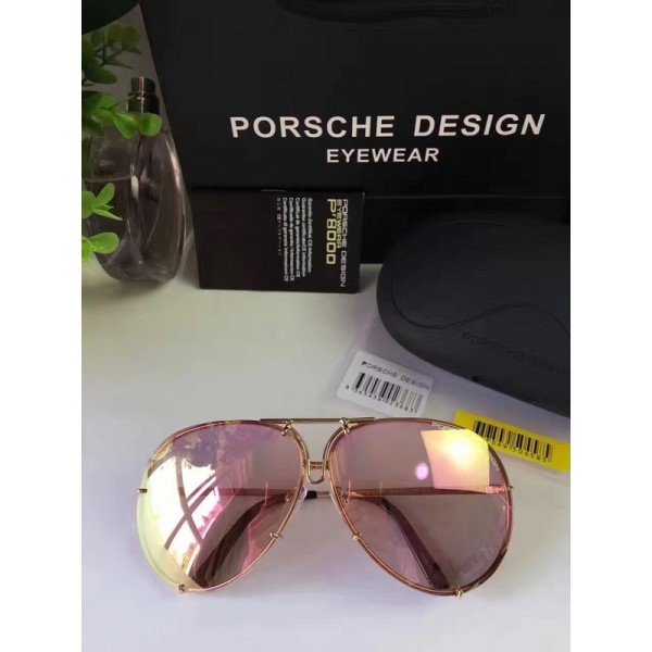 Mens Womens Porsche Design Sunglasses P8478 Gold Pink