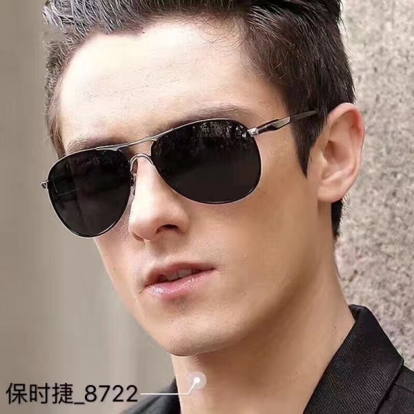 Mens Porsche Silver Design P8722 Sunglasses Polarized Black