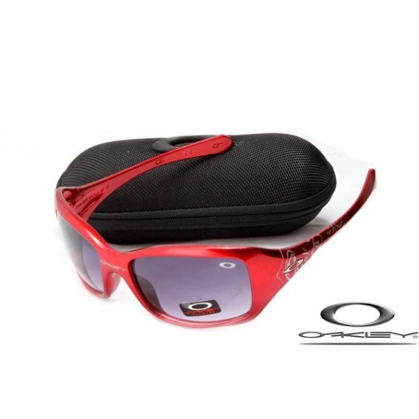 Oakley Necessity Sunglasses Red Frame Gray Iridium Lens OAKLEY20156290
