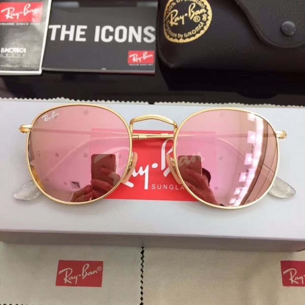 Ray Ban RB3447 Polarized Sunglasses Pink