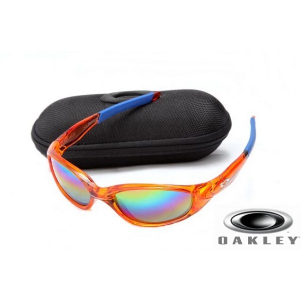  Oakley Straight Jacket Sunglasses crystal Orange Frame Colorful Lens OAKLEY201567199