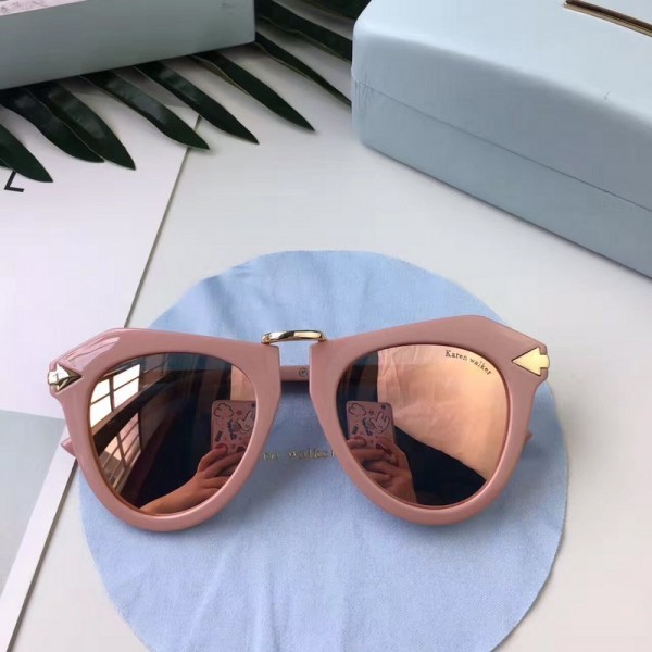 Karen Walker Polarized Eyewear 1879 Shiny Pink
