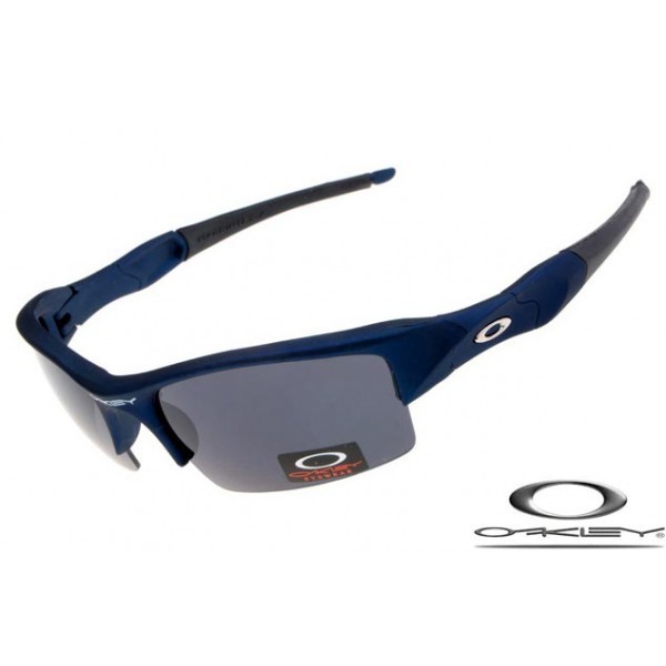 Oakley Flak Jacket Sunglasses Blue Frame Gray Lens OAKLEY20156453