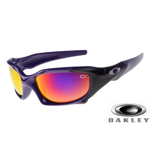  Oakley Pit Boss Sunglasses Violet Black Frame Purple Red Lens OAKLEY201567425