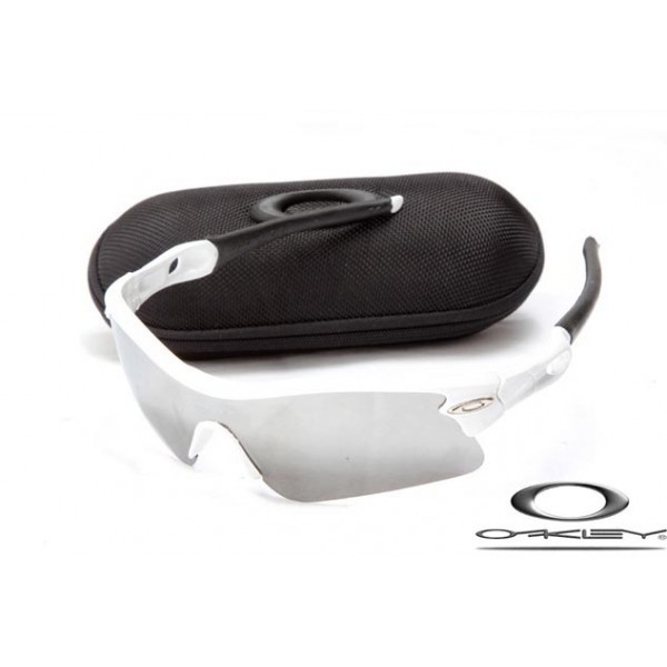Cheap Oakleys Radar Path Sunglasses White Frame Ashen Lens For Sale