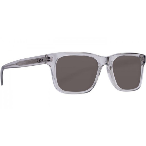 Costa Tybee Shiny Light Gray Crystal Sunglasses