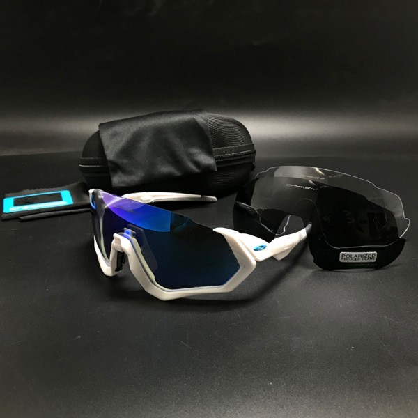 Oakley 2.2 Flight jacket sunglasses white frame ice lens