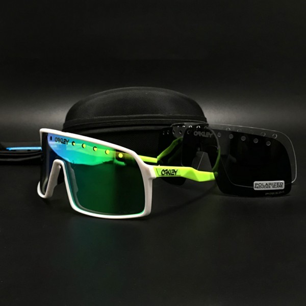 oakley1.8 ENW 2020 Sutro sunglasses white/green frame ice/green lens