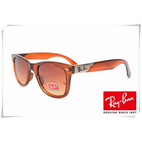 Ray Ban RB2157K Ultra Wayfarer Sunglasses Crystal Brown Frame Light Brown Gradient Lens