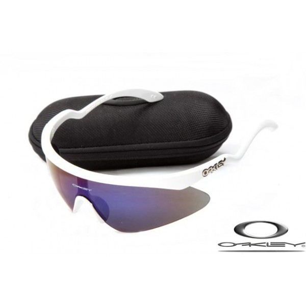 Oakley Razor Blade Sunglasses Polishing White Frame Blue Lens OAKLEY20156494