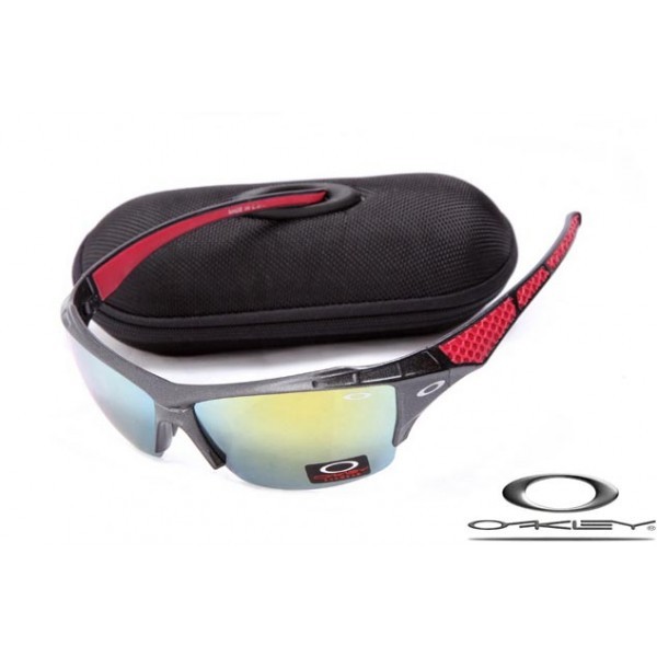 Cheap Foakleys Sunglasses Polishing Black Frame Fire Lens For Sale Free Shipping USA