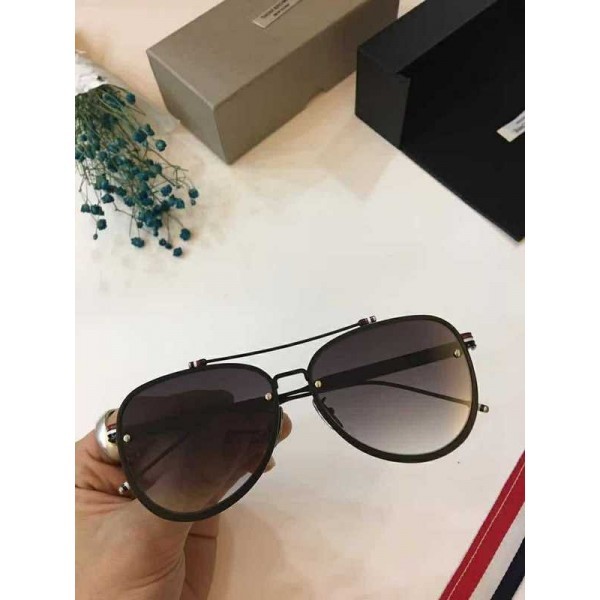 Men's Women's Thom Browne TB10015 Sunglasses All Black Lenses