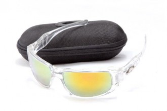 Oakley c six sunglasses clear/fire iridium