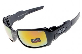 Oakley oil drum sunglasses in matte black / fire iridium