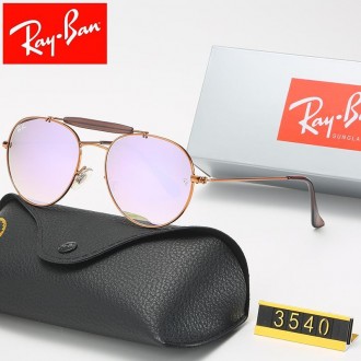 Ray Ban RB3540 Sunglasses Light Purple/Rose with Brown