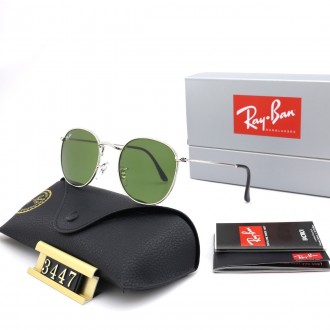 Ray Ban RB3447 Sunglasses Green/Sliver with Black