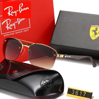 Ray Ban RB3617 Sunglasses Brown/Gold  with Brown