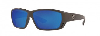 Costa Tuna Alley Mens Sunglasses Matte Steel Gray Metallic/Blue Mirror