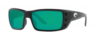 Costa Permit Mens Sunglasses Matte Black/Green Mirror