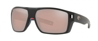 Costa Freedom Series Diego Mens Sunglasses Matte Usa Black/Copper Silver Mirror