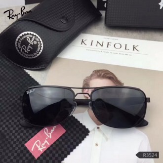 Men's Women's Ray Ban A3524 Polarized Sunglasses Black