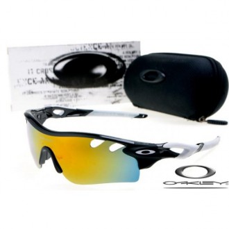 Oakley cheap RadarLock Path Sunglasses Mens Polished Black Vented Yellow Iridium Lens