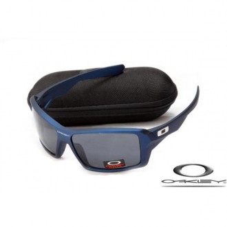 Oakley Eyepatch Sunglasses Blue Frame Gray Lens OAKLEY20156410