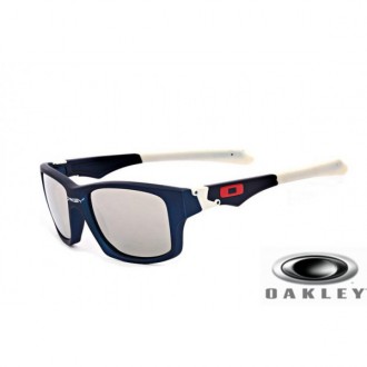  Oakley Jupiter Squared sunglasses Blue Frame Silver Lens OAKLEY201567389