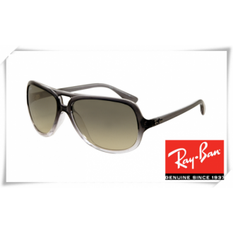 Ray Ban RB4162 Sunglasses Black Gradient Frame Gray Lens